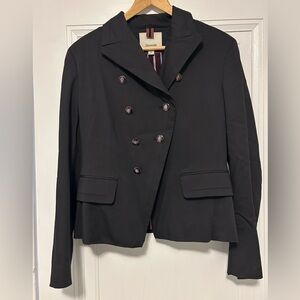 Faconnable Elegant Black Double-Breasted Blazer
